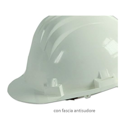 Elmetto casco protettivo sicurezza lavoro cantiere bianco uni en 397  parasudore